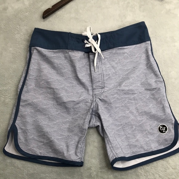 Ezekeil Gray and Blue Board Shorts Size 30 - Picture 1 of 10